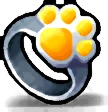 Paw-Print Quote Ring icon